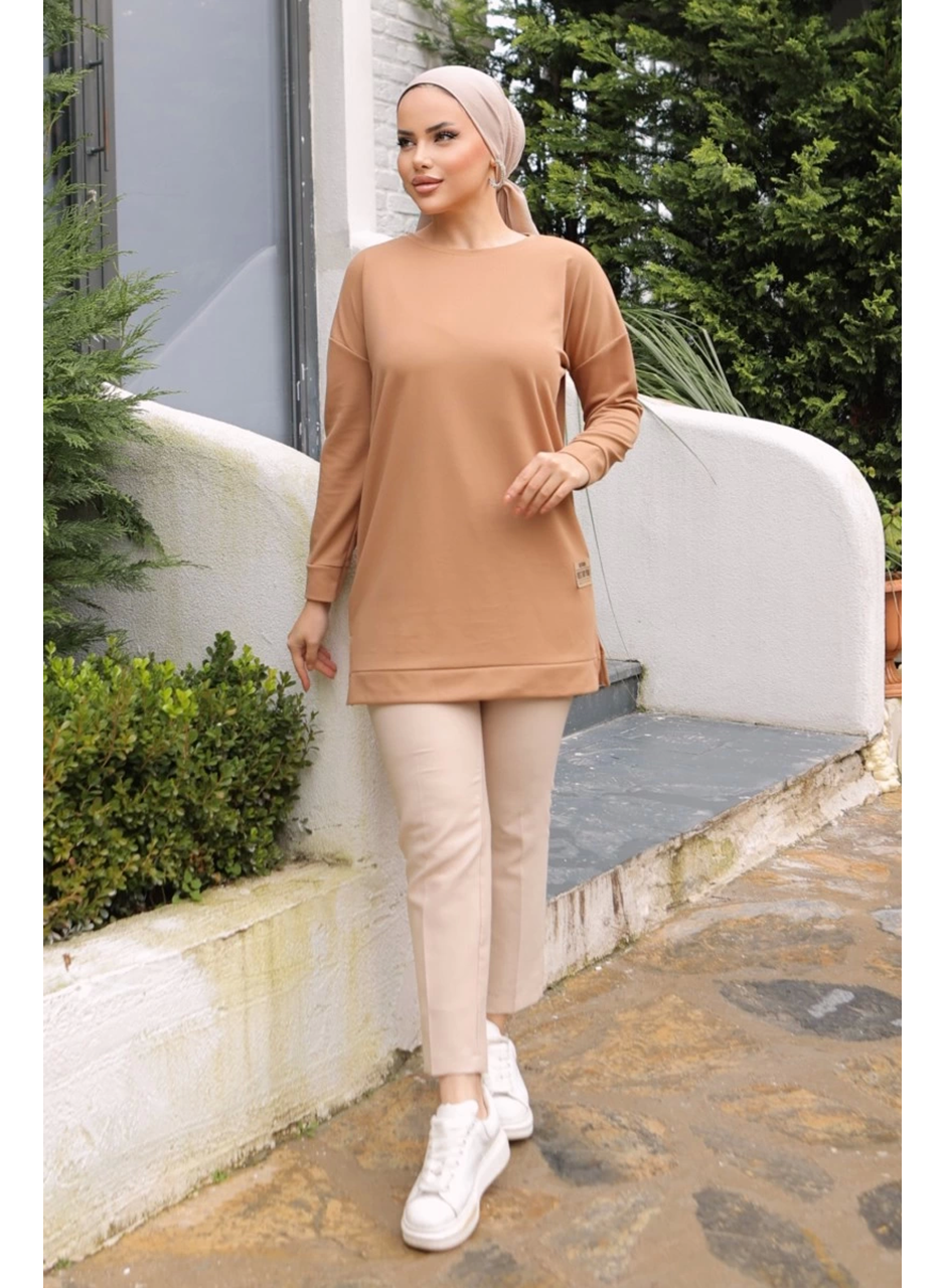Yeni Stil Bej Arma Detay Tunik 10020 (