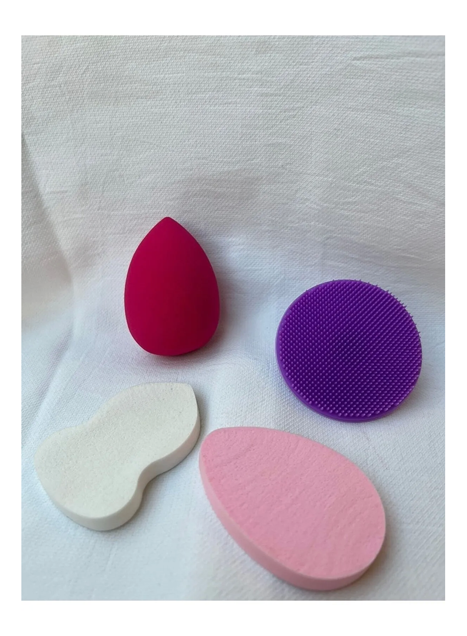 4’lü Yumuşak Cilt Makyaj Süngeri Seti (