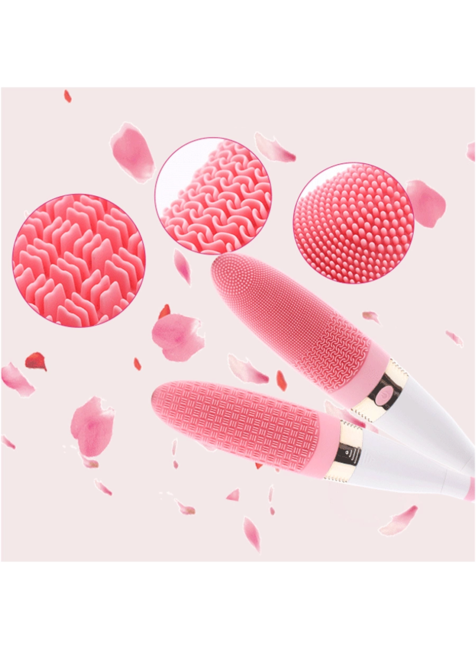 360° Dönebilen Pilli Titreşimli Kauçuk Duş Masaj Fırçası Rahatlatıcı (