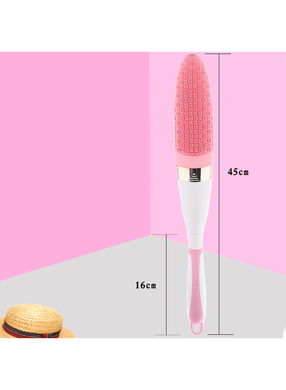 360° Dönebilen Pilli Titreşimli Kauçuk Duş Masaj Fırçası Rahatlatıcı (