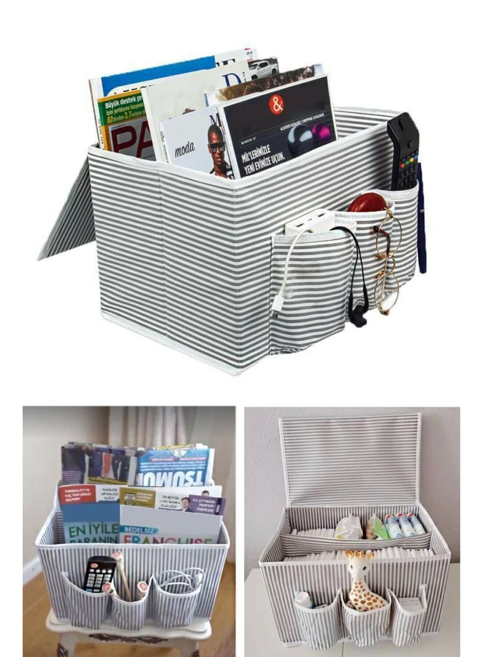 Kullanışlı Başucu Düzenleyici Çok Amaçlı Düzenleyici Organizer Hurç Kutu 02030 (