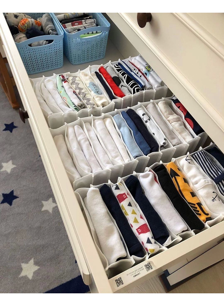 11 Bölmeli Dolap ve Çekmece Içi Düzenleyici Akordiyon Organizer M-00500 (1 Adet) (