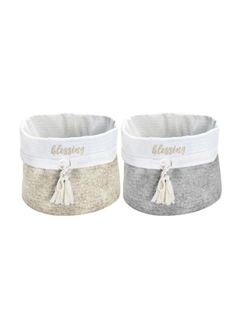 Yuvarlak Katlanabilir Çok Amaçlı Saklama Organizer Kutu Keçe Sepet (mega) - 03389 (