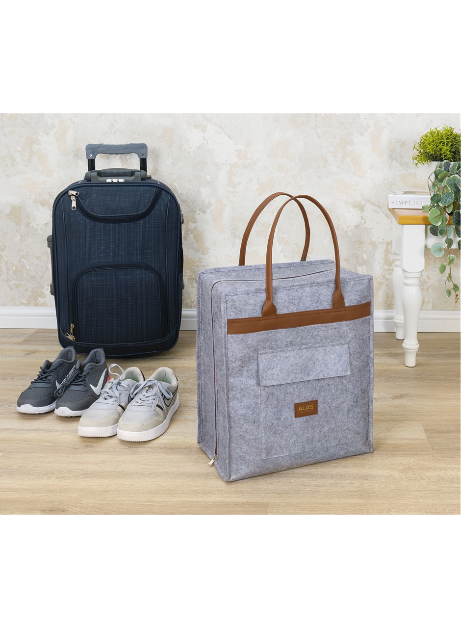 Deri Kulplu Ayakkabı Seyahat Çantası 04263 (