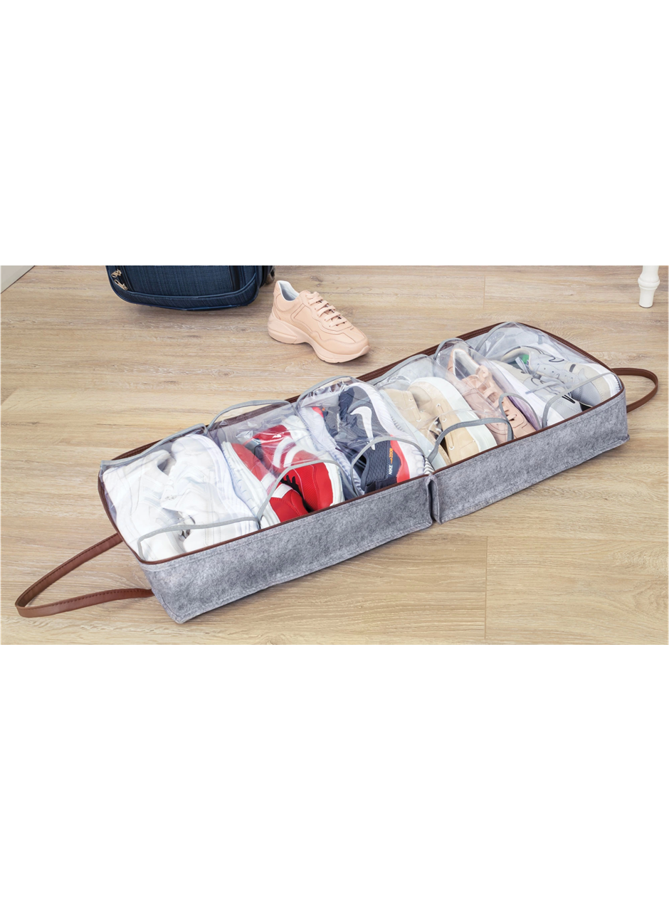 Deri Kulplu Ayakkabı Seyahat Çantası 04263 (