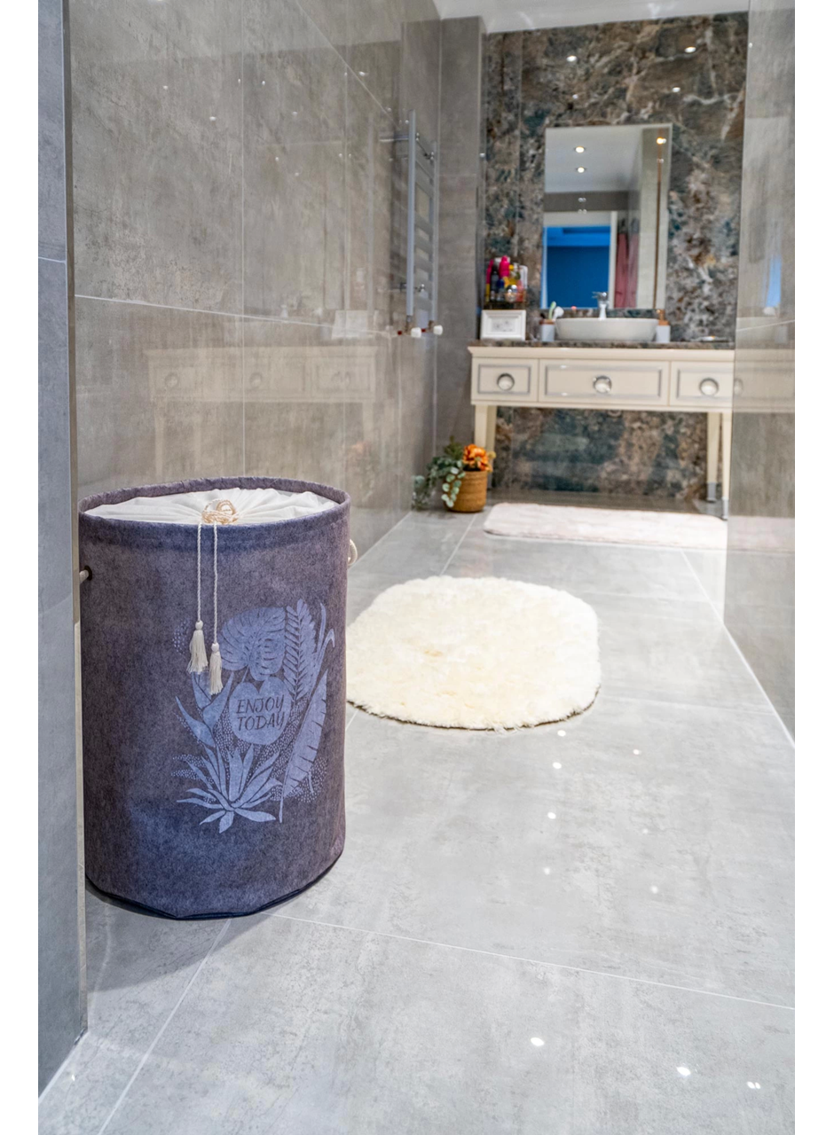 Torbalı ve Kulplu Püskül Detaylı Düzenleyici Çok Amaçlı Organizer Keçe Sepet -03631 (