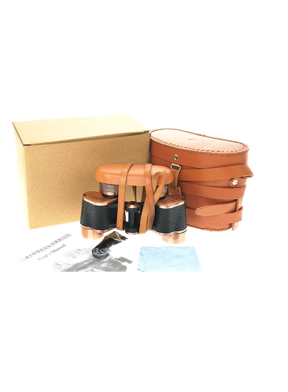 Baigish 6x24 Orjinal Deri çantalı Prinç Kaplama Subay Dürbünü – Su Geçirmez – Artıkıl özellikli- Rus Malı – 1000m/86m (