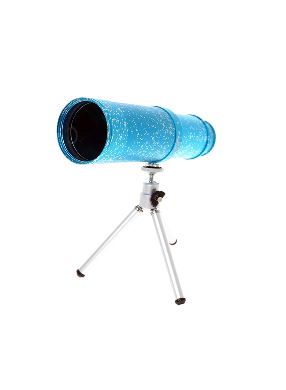 50x50 Panda Metal Gövde Tek Gözle Büyük Mercek Korsan Dürbün Mavi (