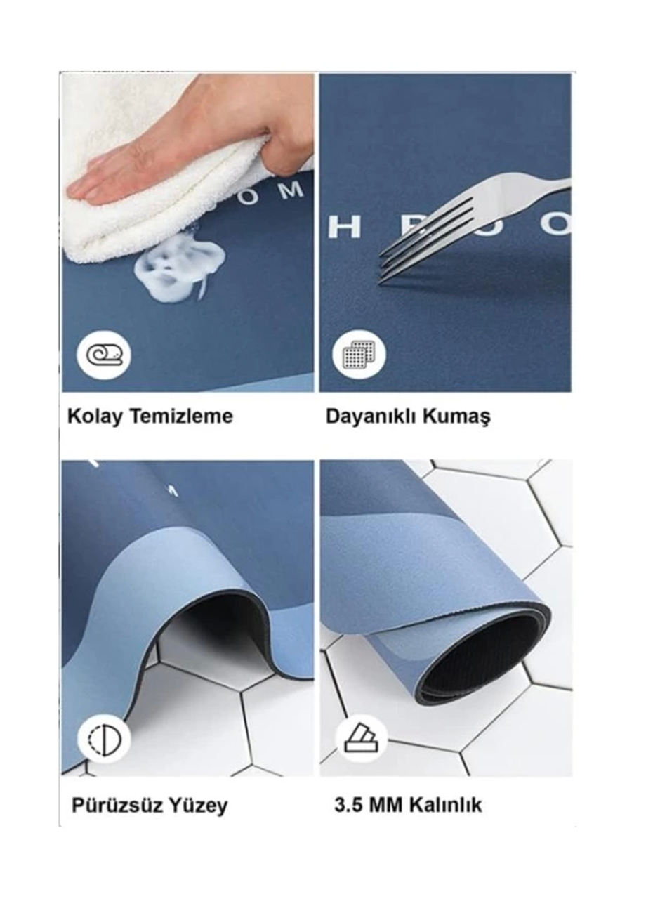 Süper Emici Banyo Paspası 38*58 Cm (