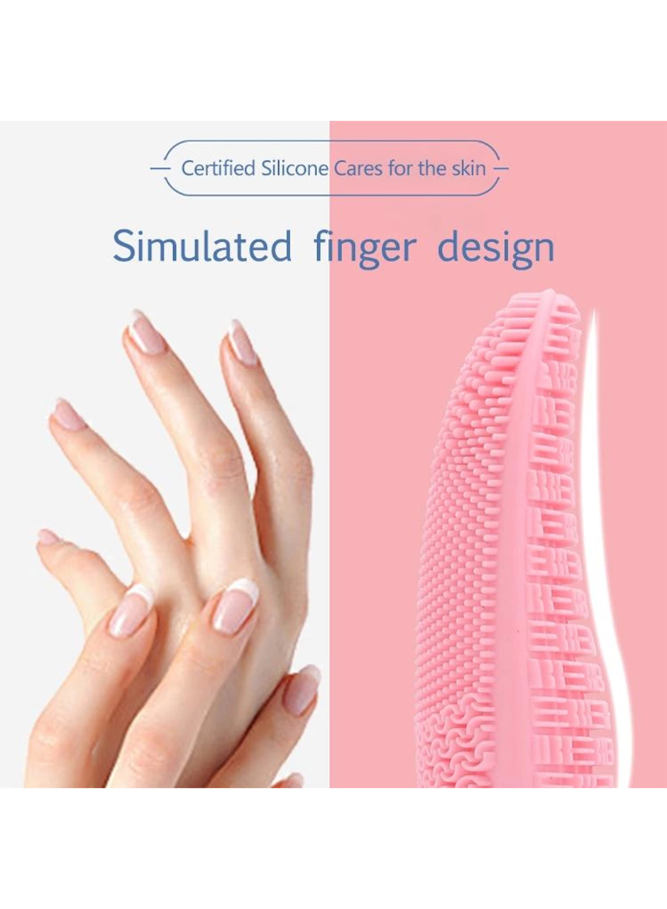 Derin Gözenek Temizliği İçin İnce Kaba Silikon Uçlu Elektrikli Yüz Temizleme Fırçası (