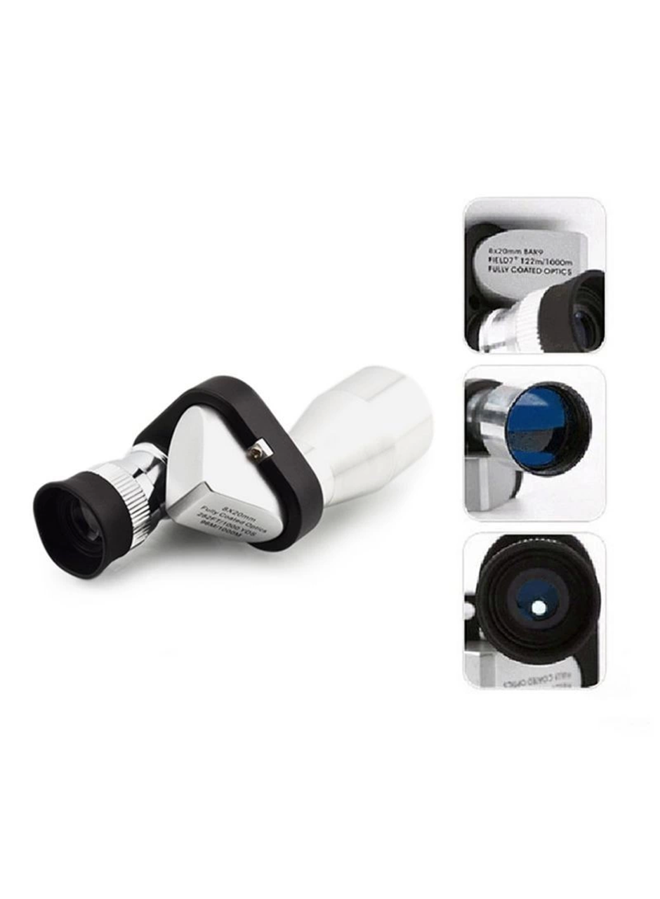 8x20 Tekli Dürbün Monoküler Mini Dürbün Kırmızı Camlı Avuç Içi Dürbünü (