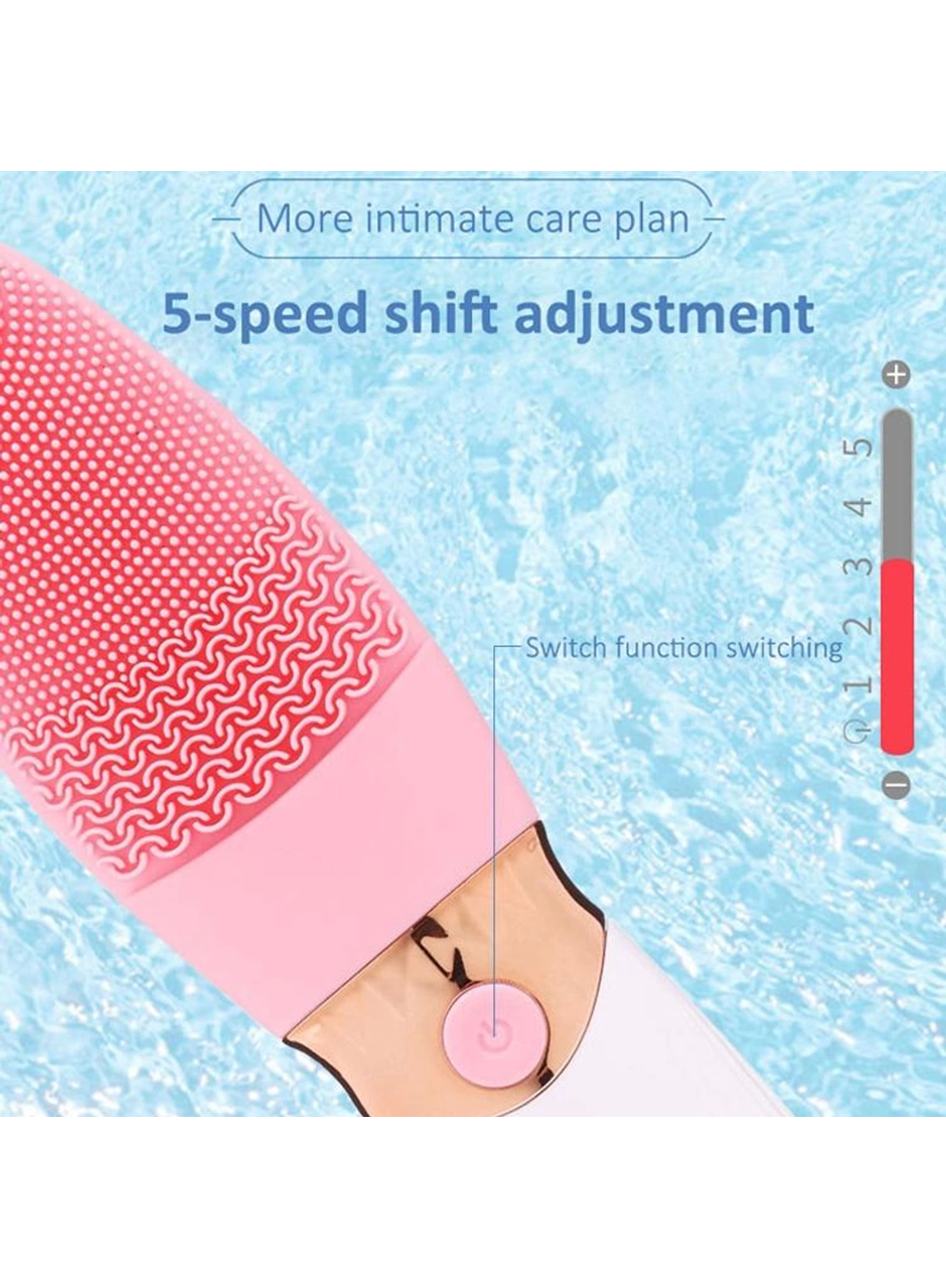 Derin Gözenek Temizliği İçin İnce Kaba Silikon Uçlu Elektrikli Yüz Temizleme Fırçası (