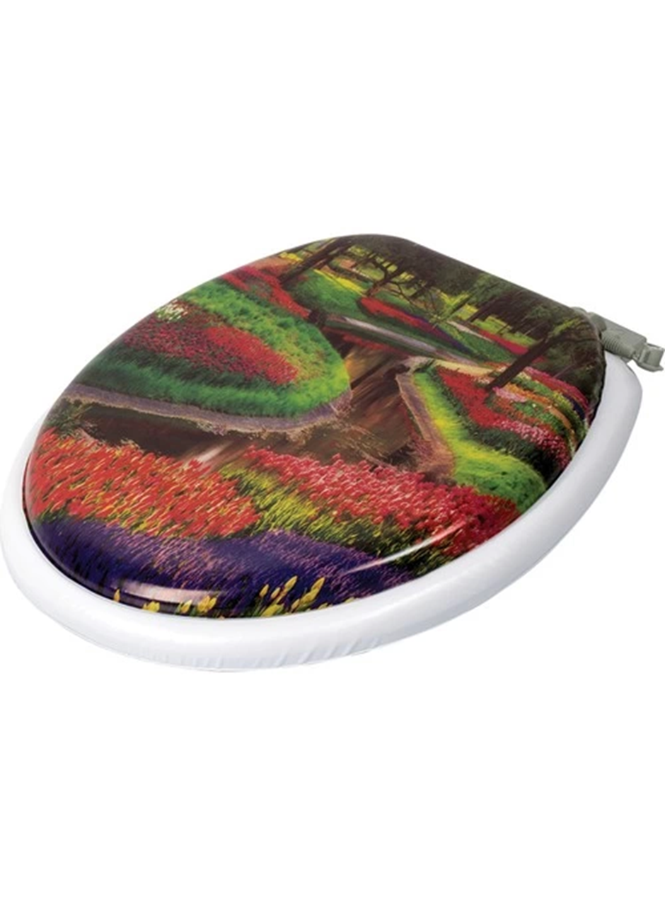 Yumuşak Süngerli Puf Klozet Kapağı Desenli (