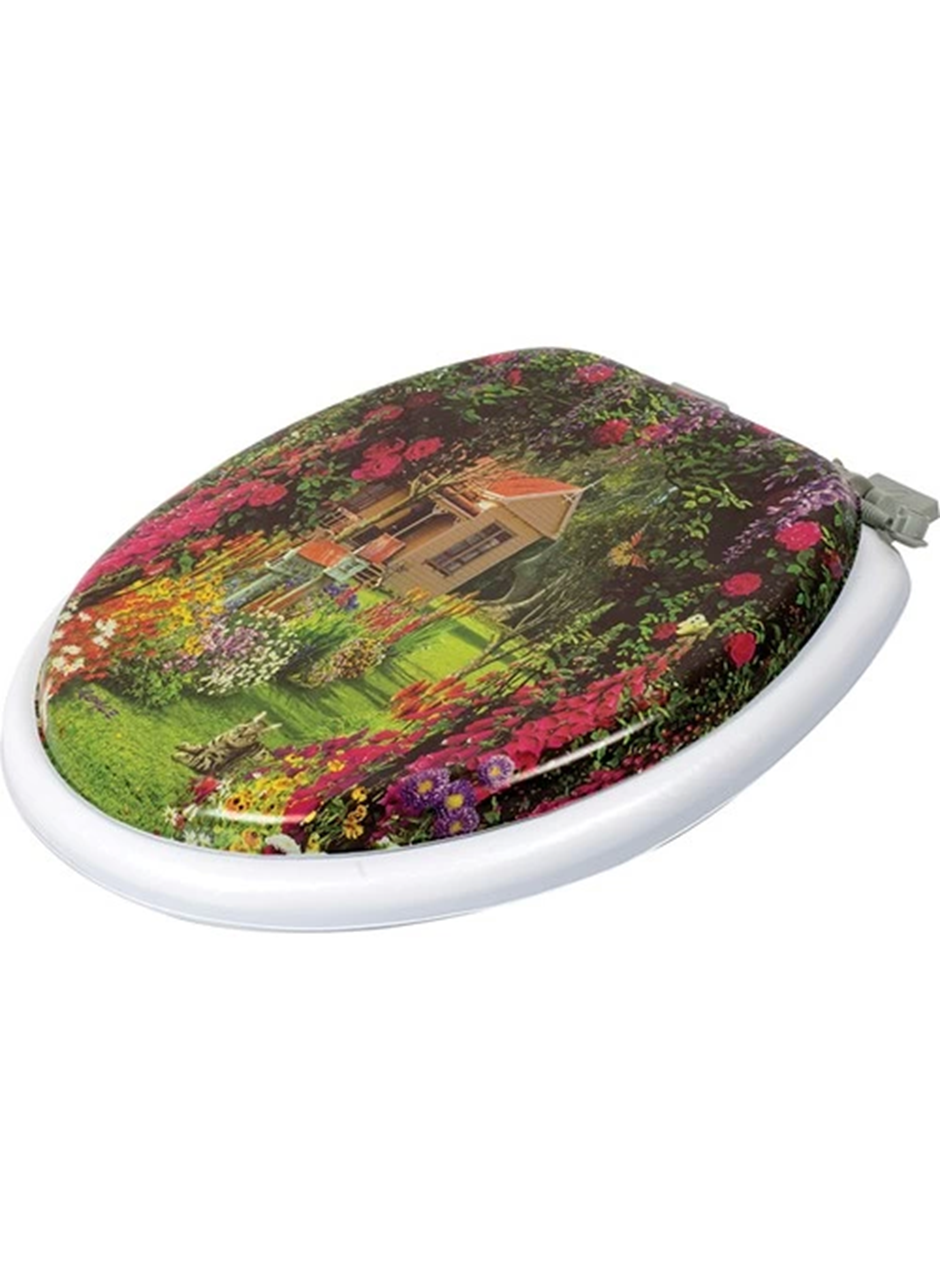 Yumuşak Süngerli Puf Klozet Kapağı Desenli (