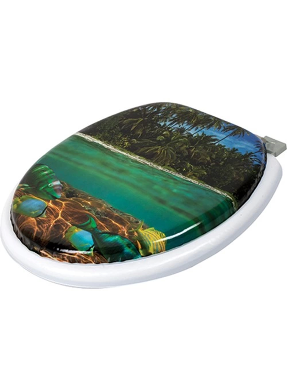 Yumuşak Süngerli Puf Klozet Kapağı Desenli (