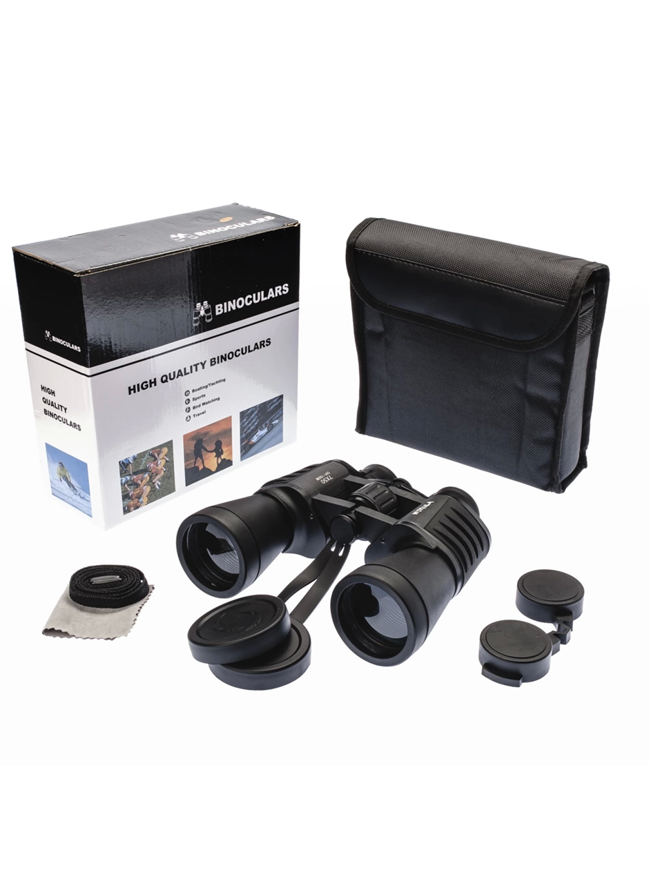 7x50 – Geniş ön Mercekli Profesyonel El Dürbünü – 1000m/56m – Siyah V2 (