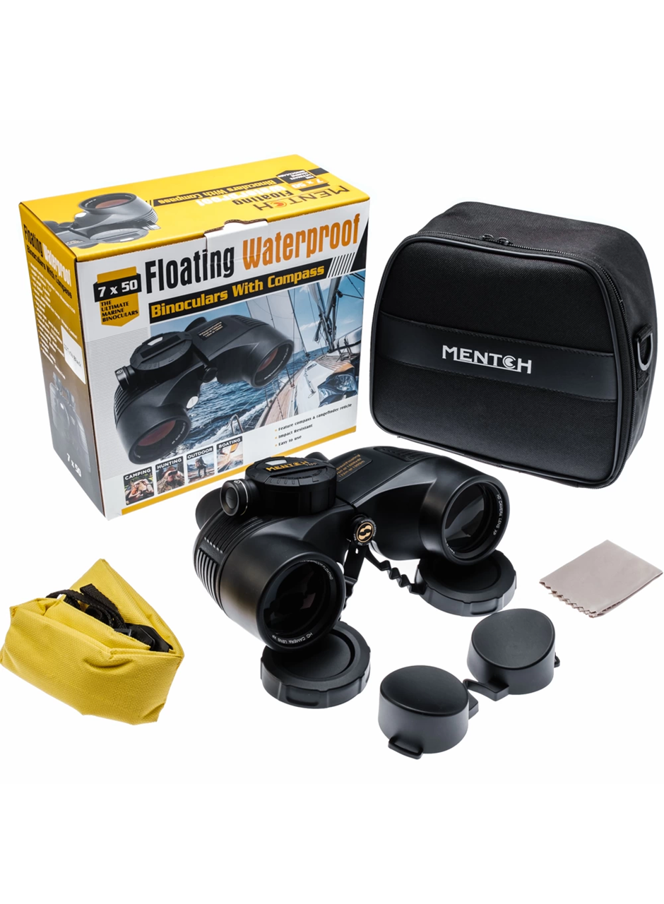 Mentch 7x50 Profesyonel Dürbünü 1000m/132m Su Geçirmez Siyah (