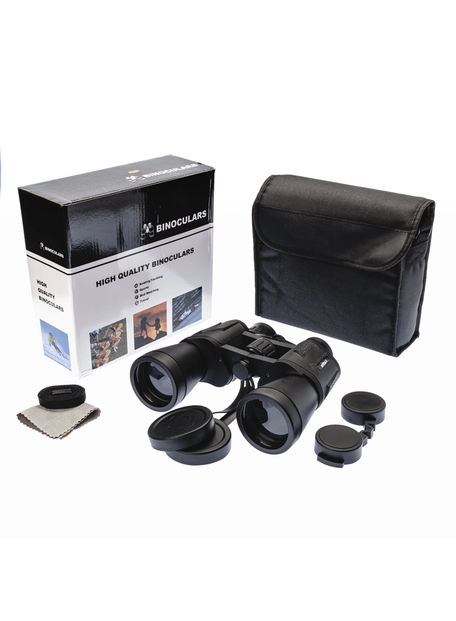 20×50 – Geniş ön Mercekli – 1000m/56m El Dürbünü – Siyah (