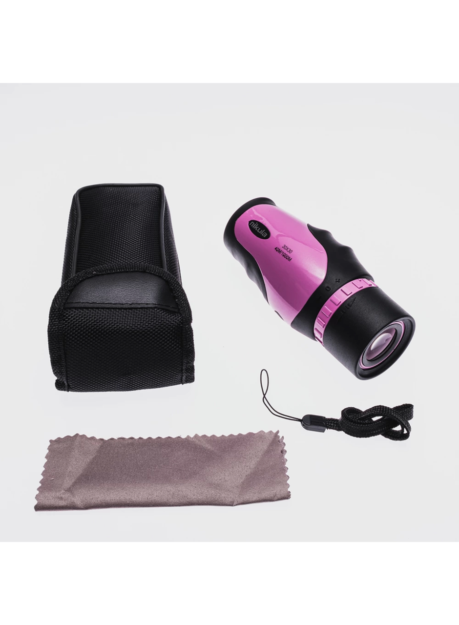 30x30 Tek Gözlü Ayarı Gerektirmeyen Perma Focus Otomatık Netleme Dürbün Fuşya (