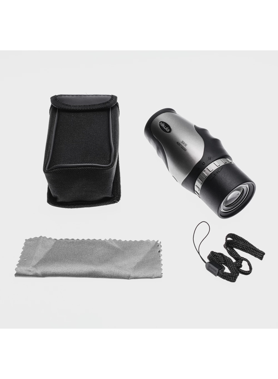 30x30 Tek Gözlü Ayarı Gerektirmeyen Perma Focus Otomatık Netleme Dürbün Gri (