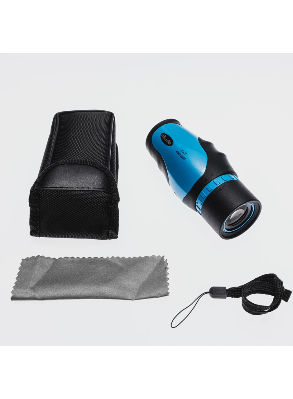 30x30 Tek Gözlü Ayarı Gerektirmeyen Perma Focus Otomatık Netleme Dürbün Mavi (