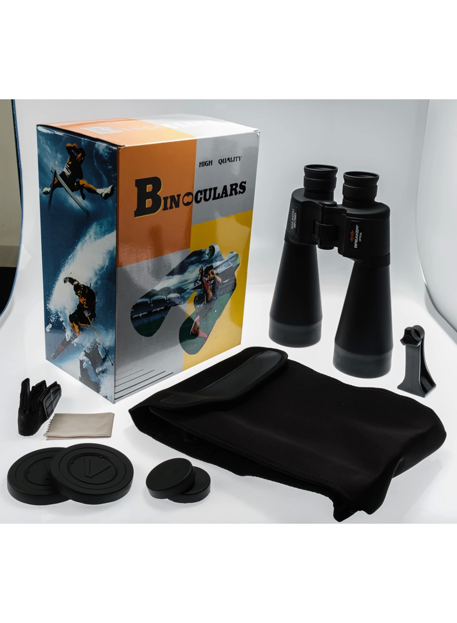 çift Gözden Ayarlı Mavı Mercekli Süper Dürbün 100x100 El Dürbünü (