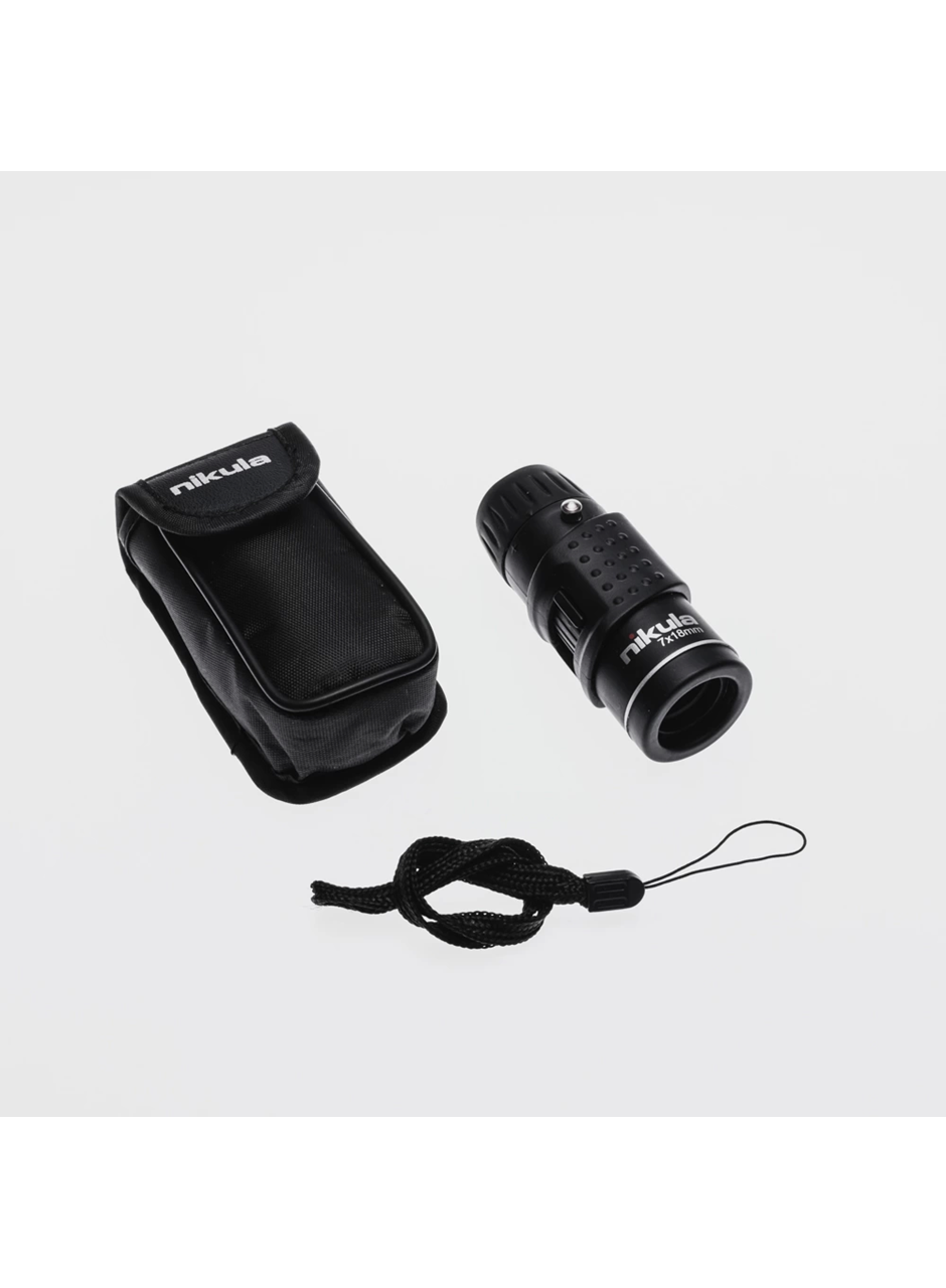 Nıkula 7x18 Avuç Içi Kauçuk Kaplamalı Hd Optik, Cepte Taşınan Mini Monoküler Dürbün (
