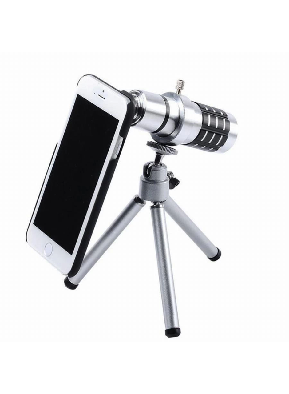 İphone5,5s,i̇phone4.4s Için Alüminyum 14x Optik Zoom Yakından Görüntü çekme Dürbün (