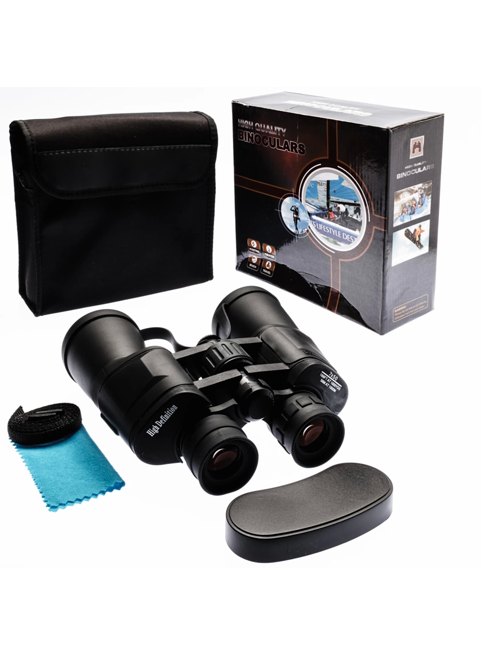 High Defination 7x50 Geniş ön Mercek Profesyonel El Dürbünü 1000m/56m (