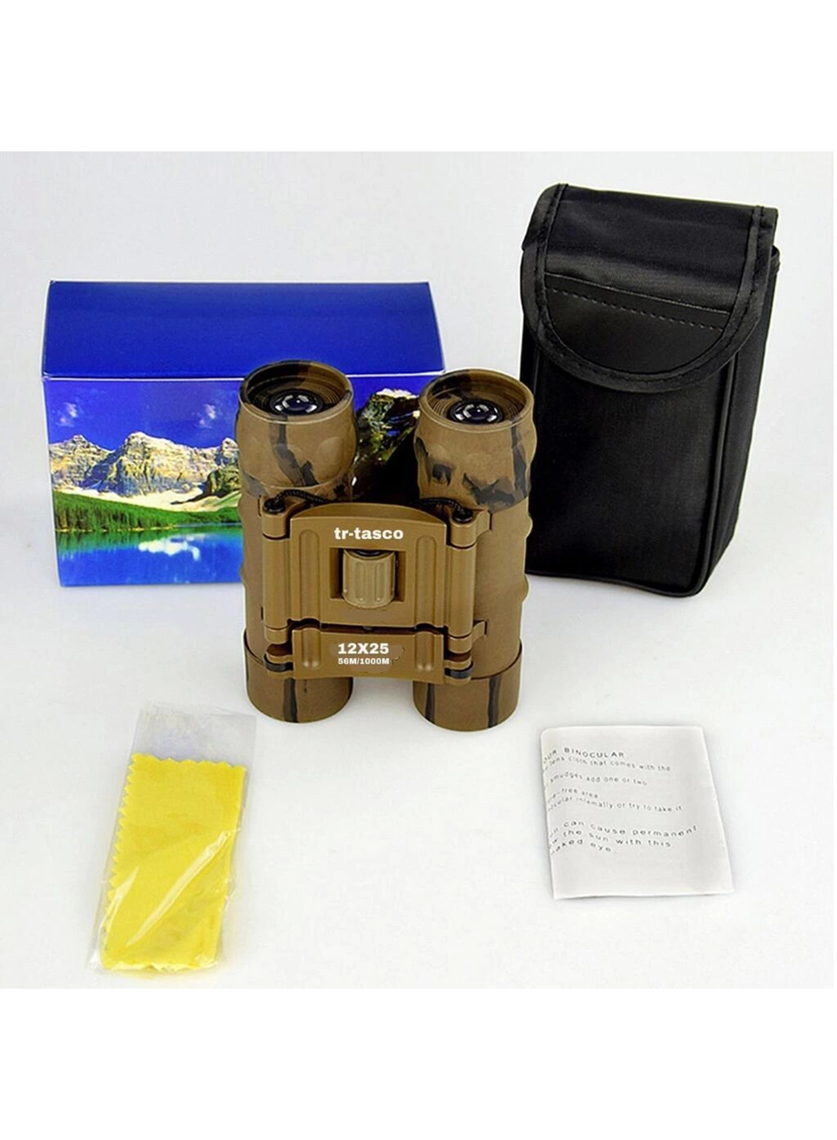 12X25 El Dürbünü 1000M/56M - Geniş Görüş Alanlı Kamuflaj (