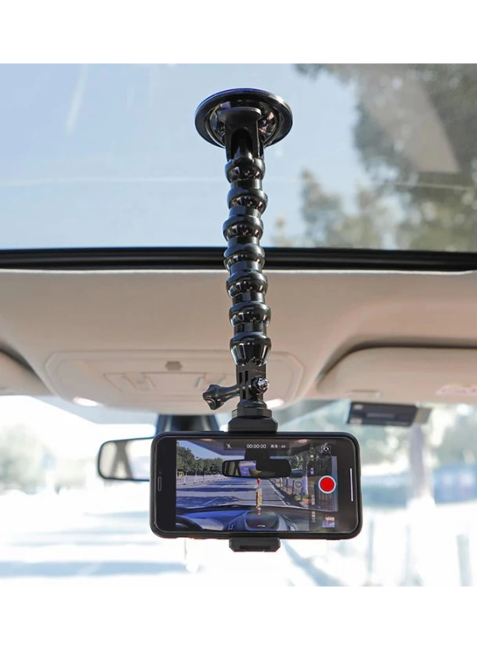 Pratik Akrobat Vantuzlu Teleskobik Telefon Tutucu (