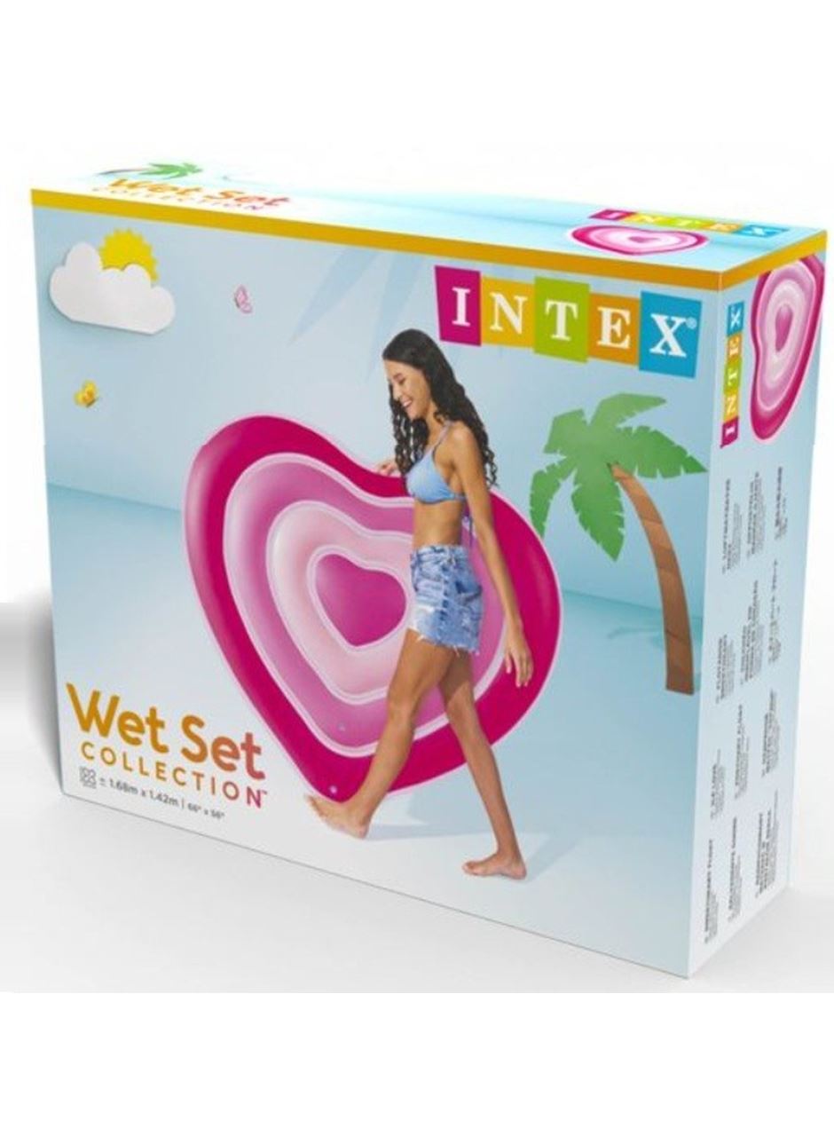 Intex Kalp Şekilli Ada Yatak 155cm - 58727