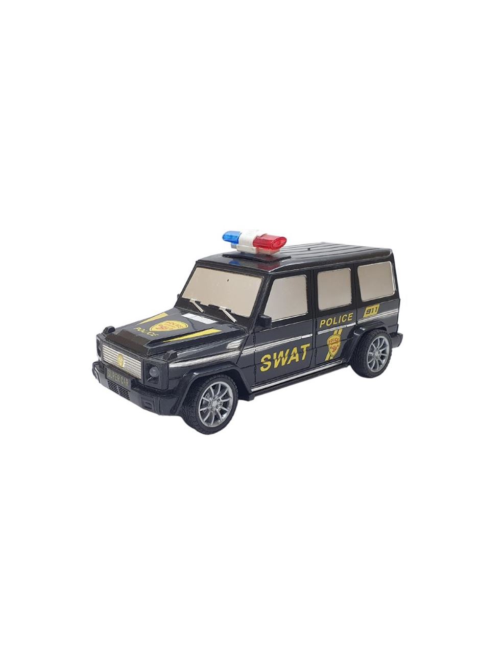 Uzaktan Kumandalı Mercedes Polis Jeep 1:20 Ölçek 18 Cm Siyah - 13578-887