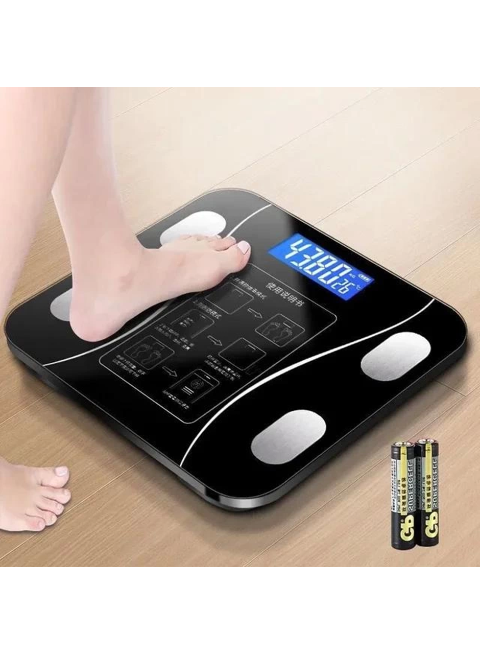 Akıllı Kablosuz Dijital Banyo Ve Vücut Yağ Ağırlık Ölçeği Vücut Kompozisyonu Analizörü Bluetoothlu Tartı (