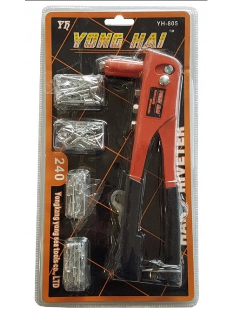 Kalınlık Tek Yönlü El Perçin Tabancası 40 Yedekli ve 4 Çeşit Perçim (