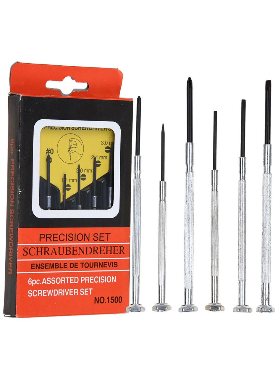 Mini Kuyumcular ve Saatçiler İçin 6 Lı Tornavida Seti (