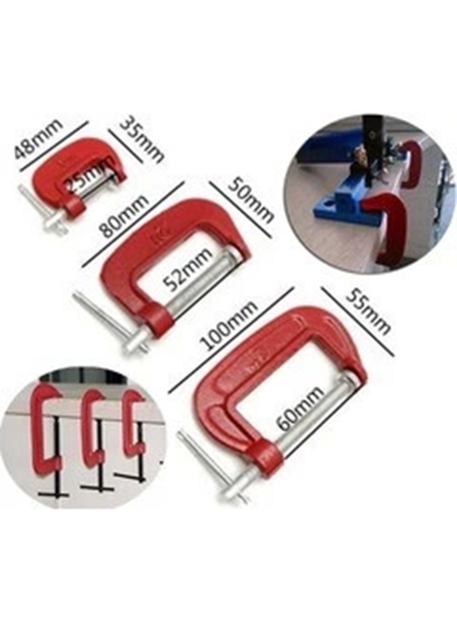 3 Parça C Tipi Mengene Seti İşkence Aleti Hobi İşkence (