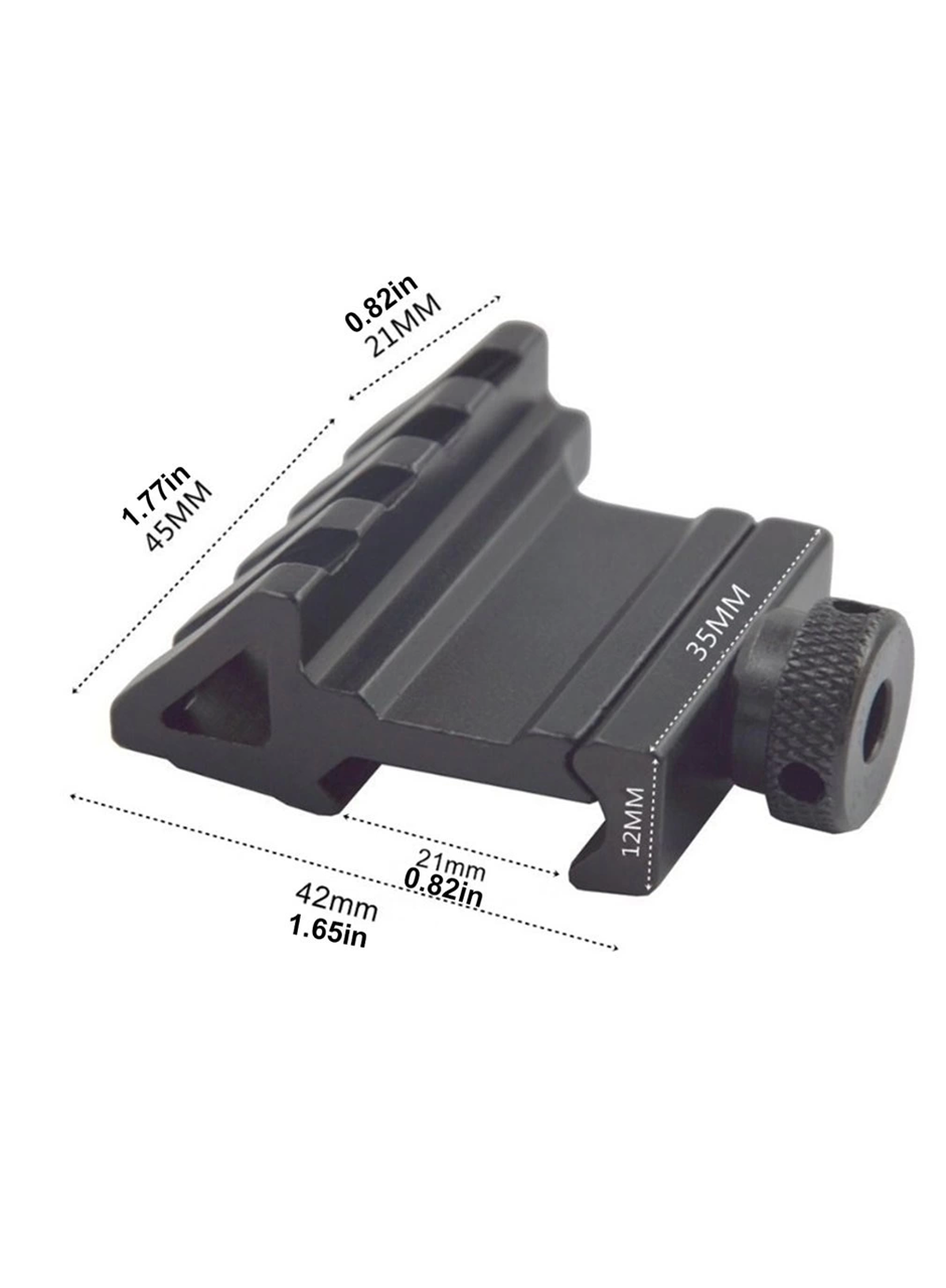 Taktik 45 derece açı ofset yan adaptörü RTS 20mm Picatinny ray (