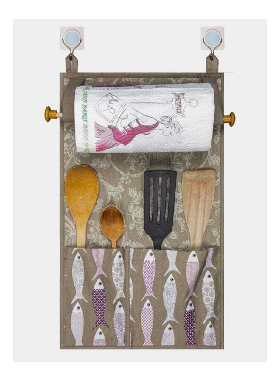 Çok Amaçlı Ahşap Kulplu Mutfak Peçete Askılığı ve Kaşıklık (
