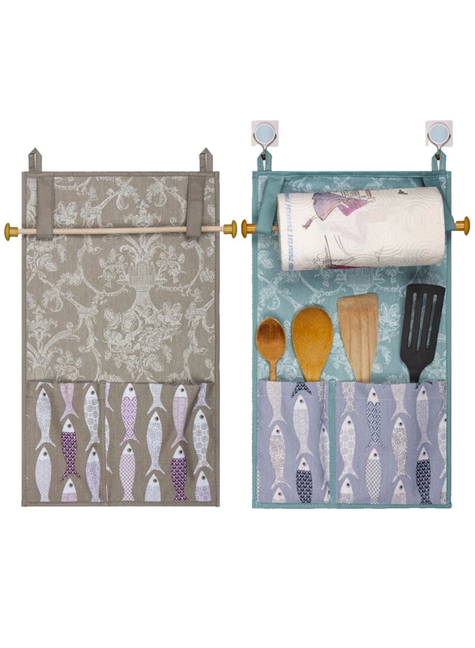 Çok Amaçlı Ahşap Kulplu Mutfak Peçete Askılığı ve Kaşıklık (