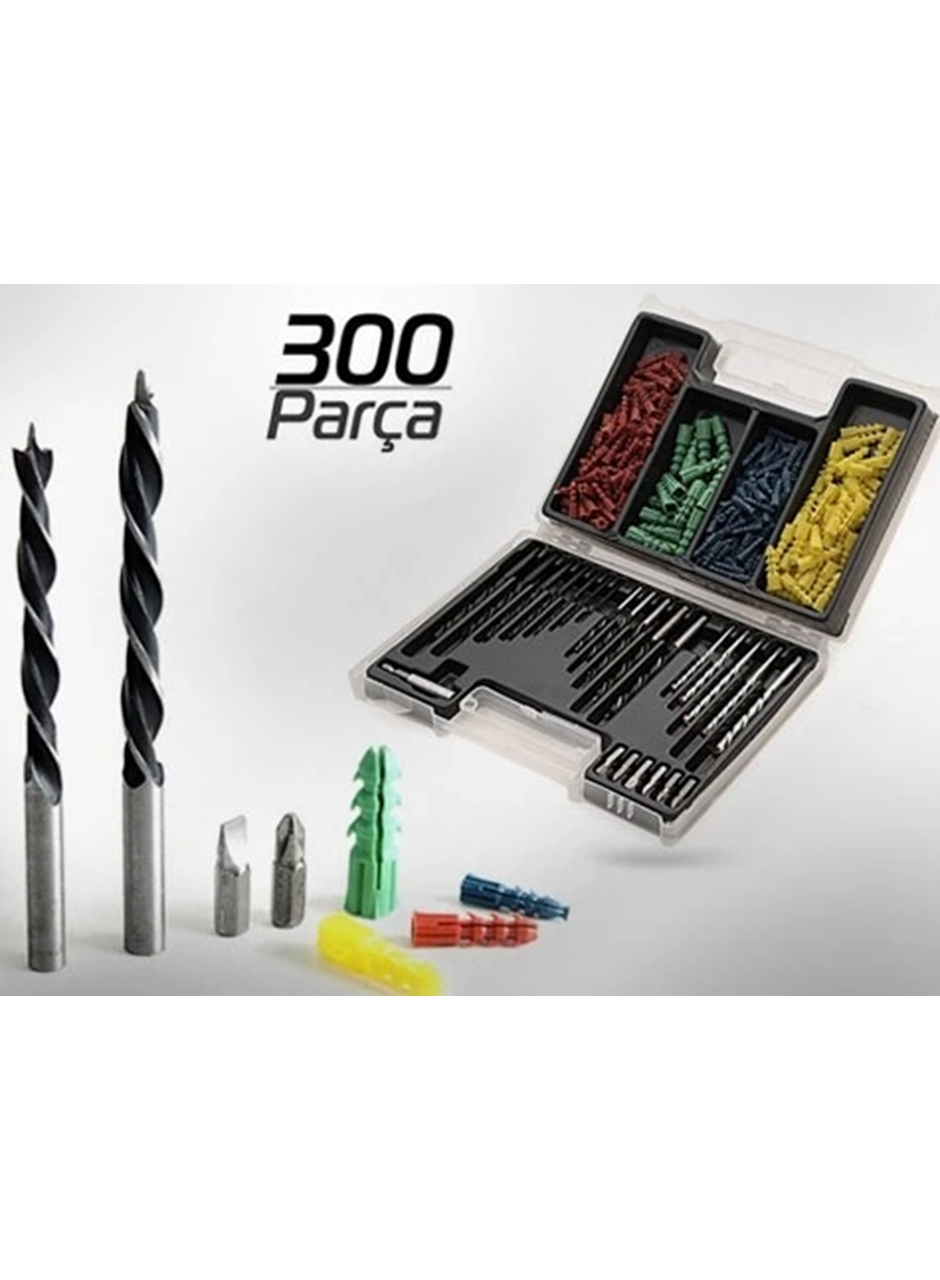 300 Parça Dübel ve Matkap Ucu Seti (