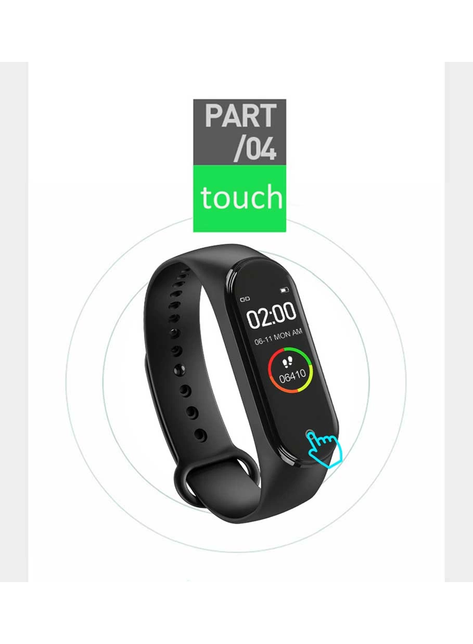 M4 Akıllı Saat Bileklik Kalp Hızı Kan Basıncı Nabız Pedometre Smart Watch (