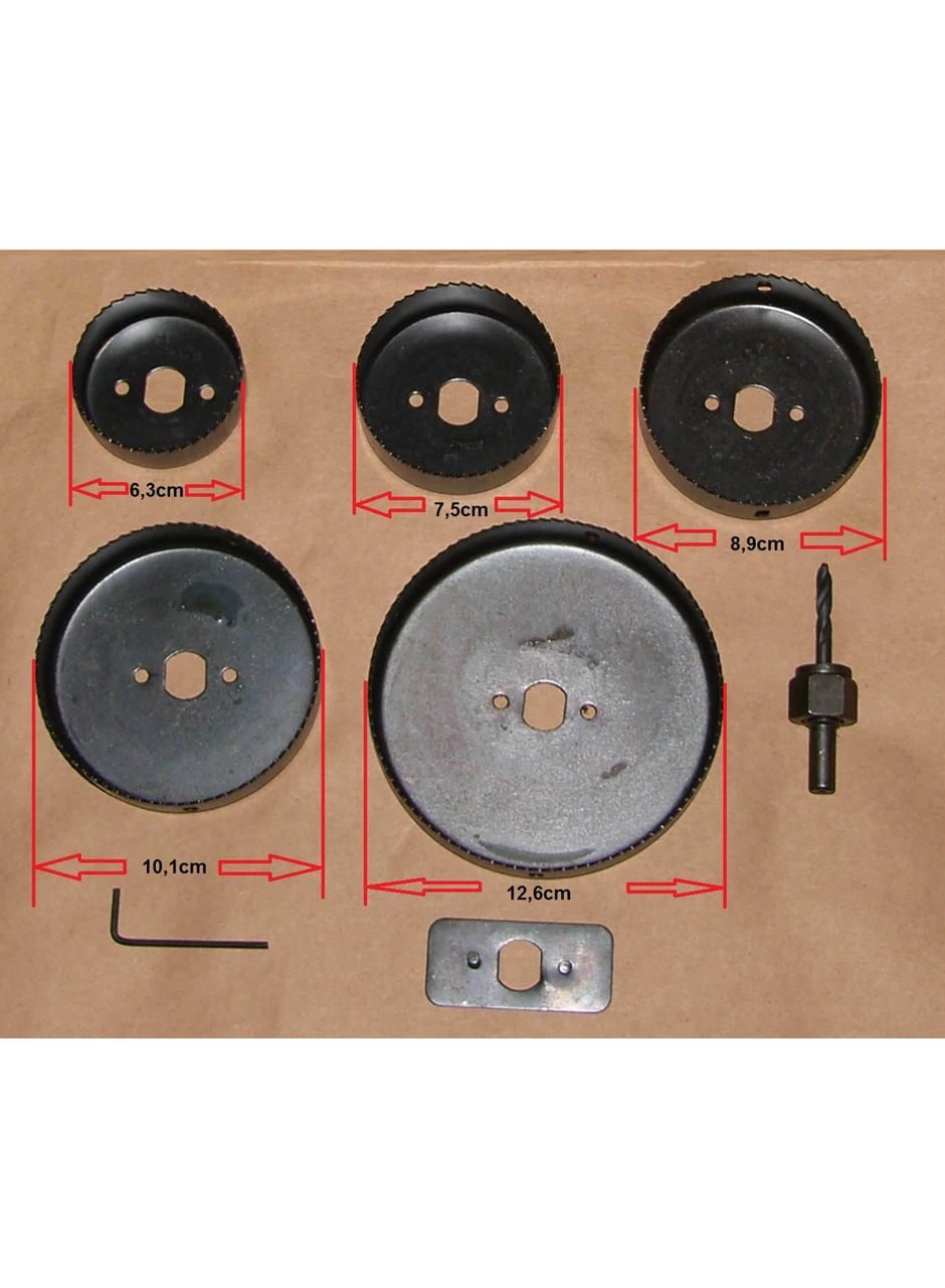 8 Parça Karbon Çelik-panç-delik Açma Testere Seti (