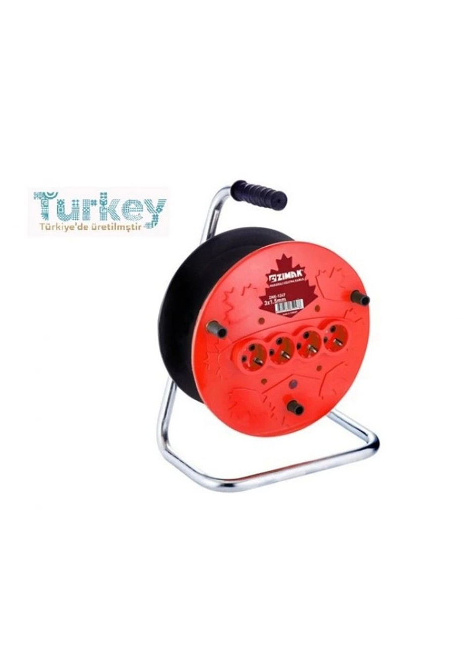 Extra 4lü Elektrik Seyyar Makaralı Uzatma Kablo 20 Metre Taşınabilir (