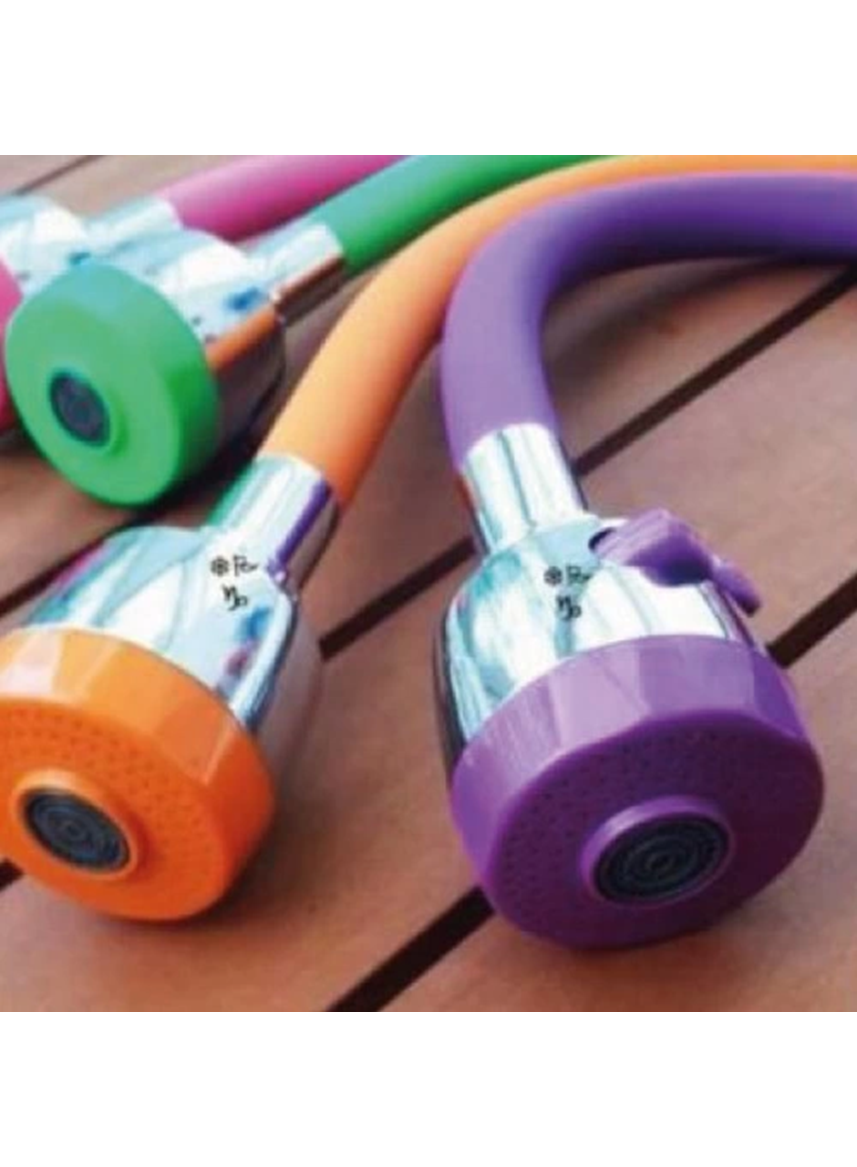 Renkli Oynar Başlıklı Silikonlu Musluk Başlığı Kubar Su Tasarruflu Musluk Başlığı (