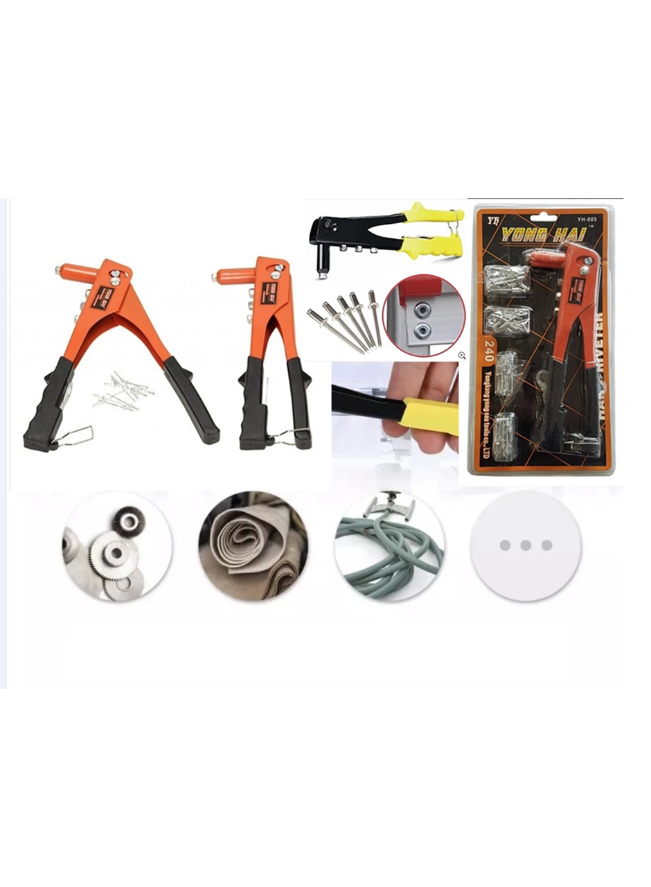 Kalınlık Tek Yönlü El Perçin Tabancası 40 Yedekli ve 4 Çeşit Perçim (