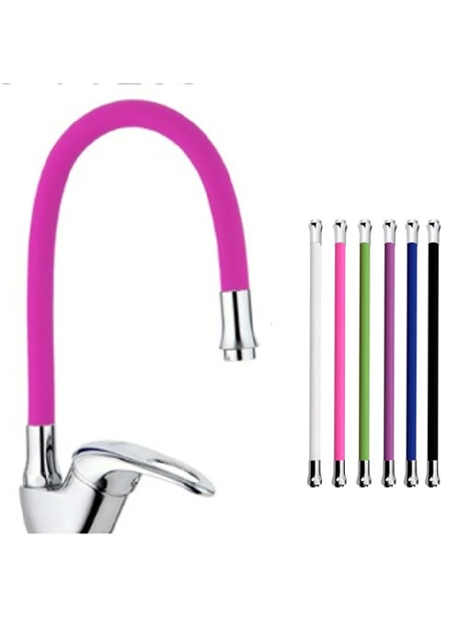 Mix Kuğu Mutfak Evye Batarya Renkli Oynar Başlıklı Pembe (