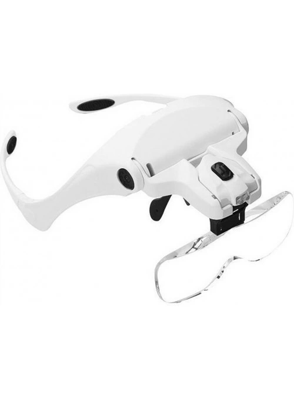-5 Lens 1.0x-3.5x, 2led Işıklı Ile Ayarlanabilir Gözlük Büyüteç9892B2 (