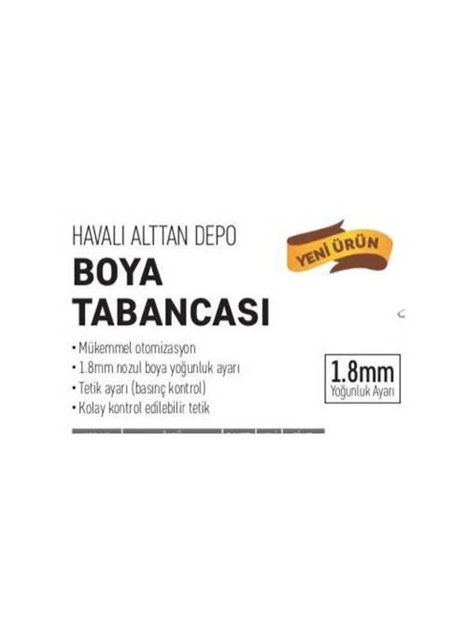 W-77g Havalı Alttan Depolu Boya Fıskiyesi Aparatı 1.8mm (