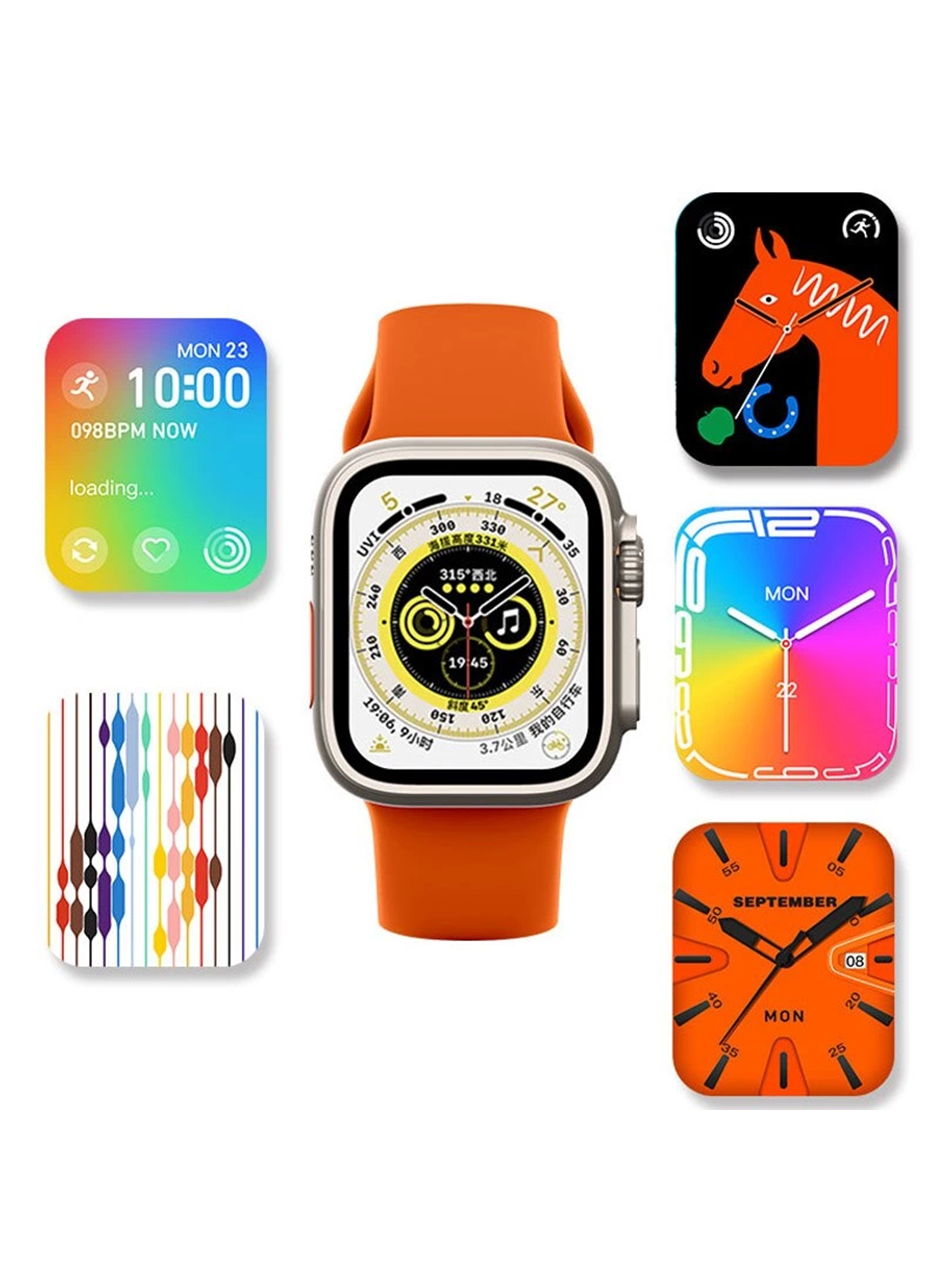 Ws28 Ultra 49mm Siri Tansiyon Ateş Nabız Ölçer Akıllı Saat (